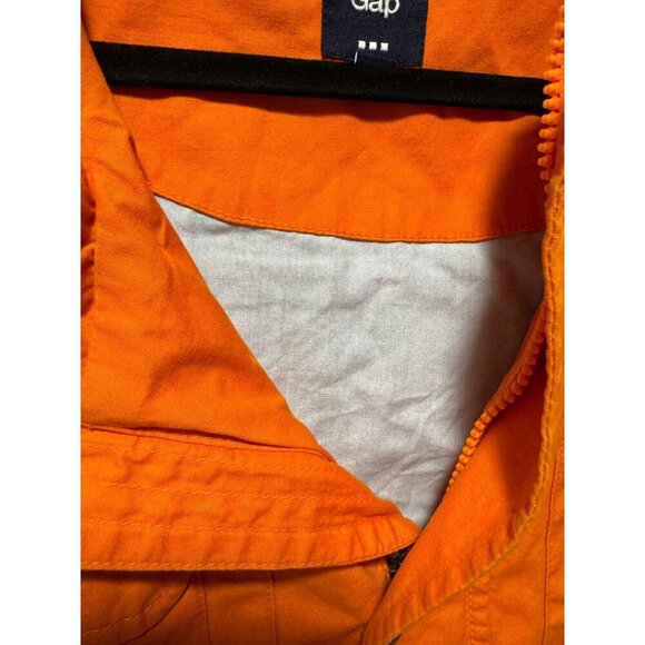 GAP Netherlands Women's XL Full Zip City Deck Hooded Jacket Vibrant Orange Lined - Picture 4 of 7